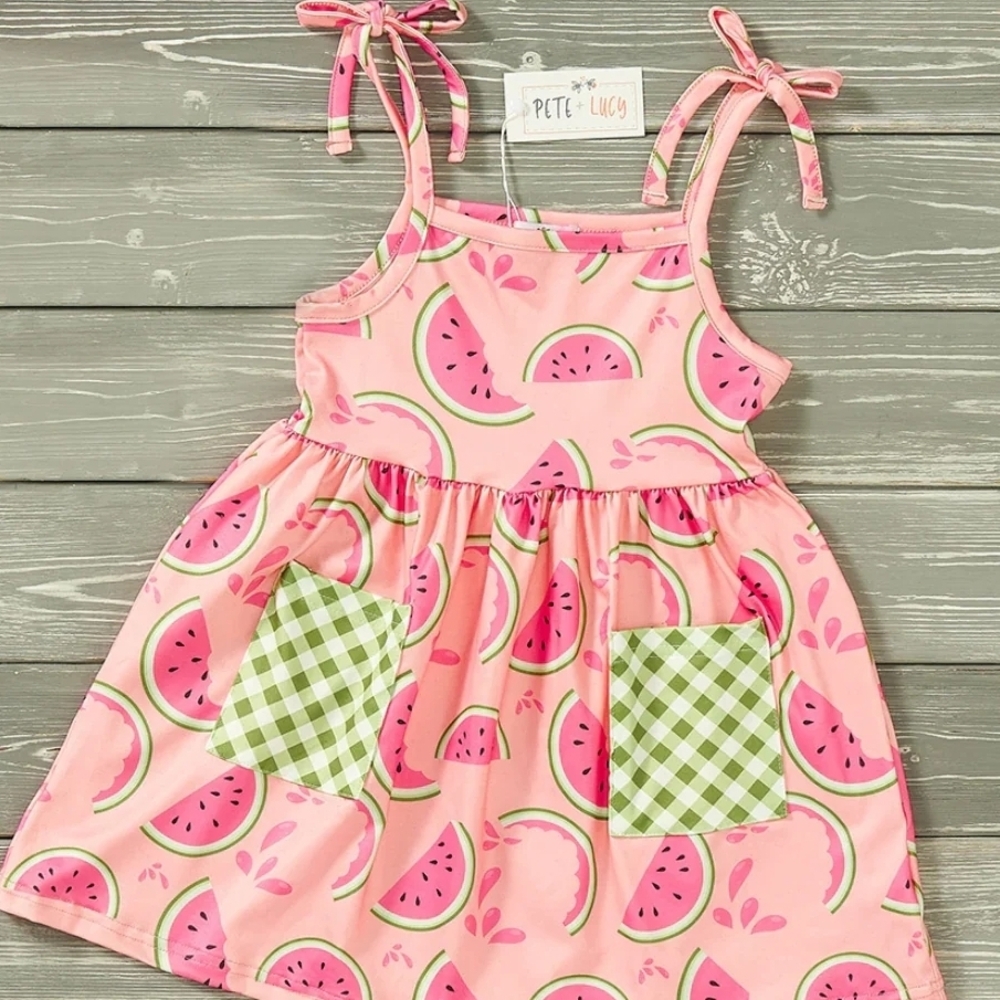 Pink Ruffled Tie Front Sundress